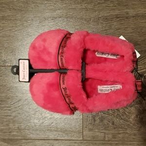 💕 Pink Fuchsia Juicy Couture Warm Slippers - Size 7 BRAND NEW